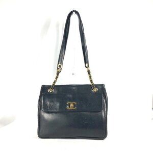 CHANEL vintage CC CC Mark Double Chain Shoulder Bag Big Coco Shoulder Bag